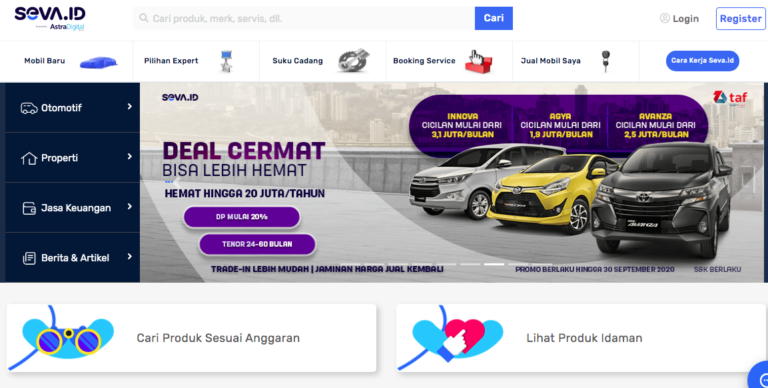 Seva Pusat Mobil Murah untuk Milenial