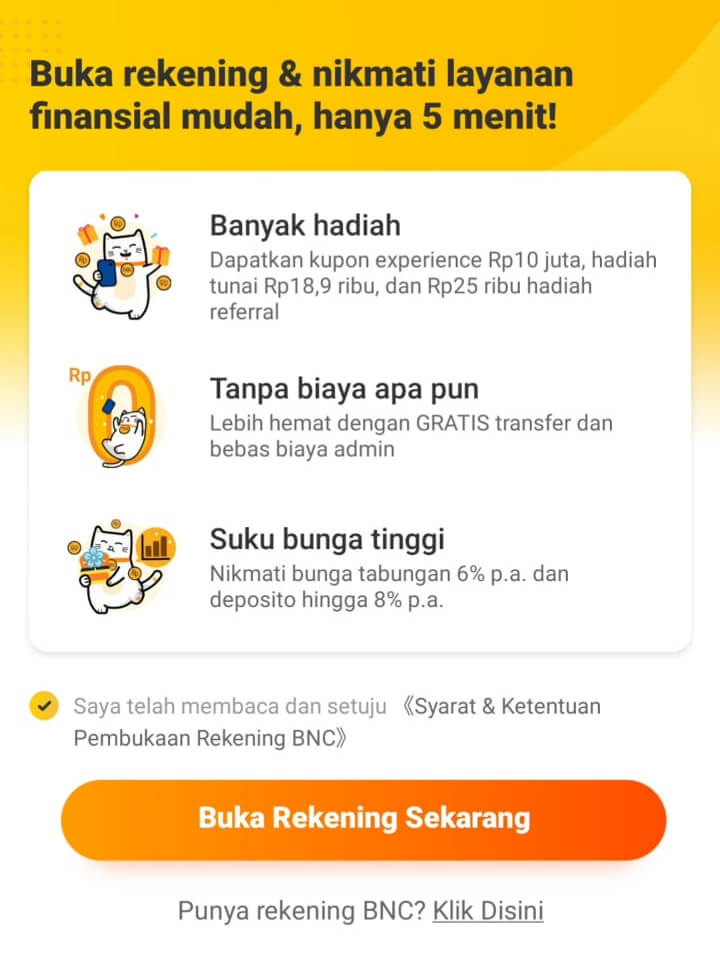 buka rekening neo bank