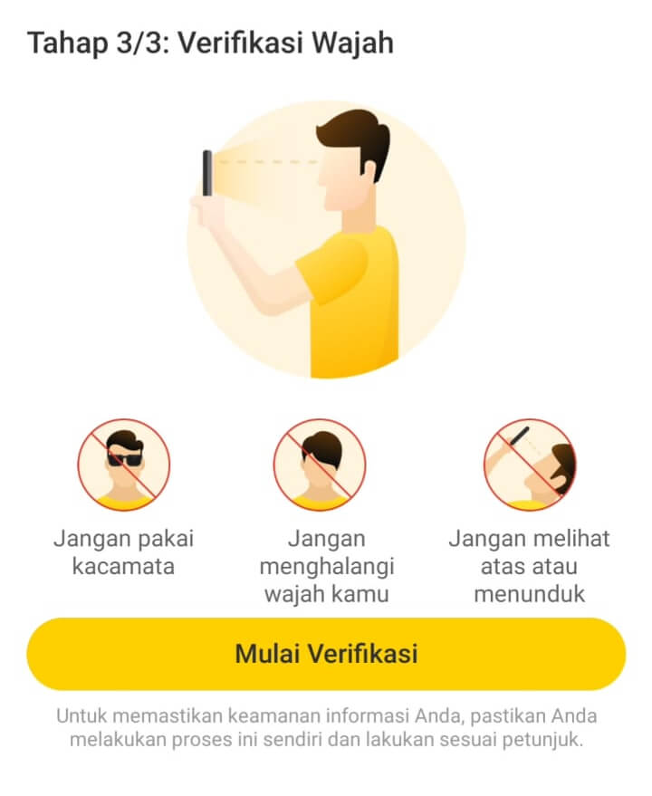 verifikasi wajah neobank