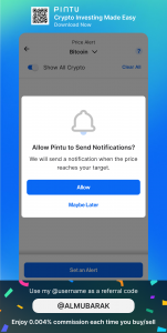 Fitur Price Alert Aplikasi Pintu