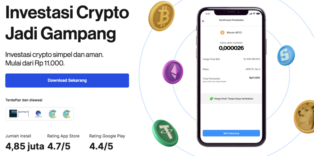 Pintu Aplikasi Jual Beli Crypto Terpercaya di Indonesia