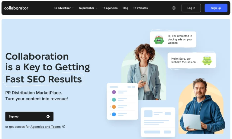 cara daftar publisher collaborator pro